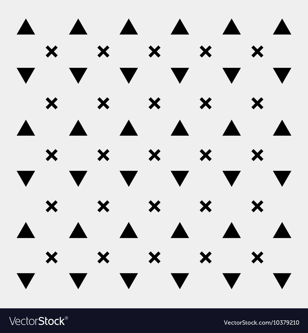 Black and white pattern background triangle retro