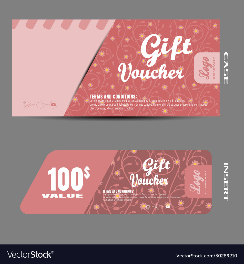 Blank gift voucher to increase saleson Royalty Free Vector