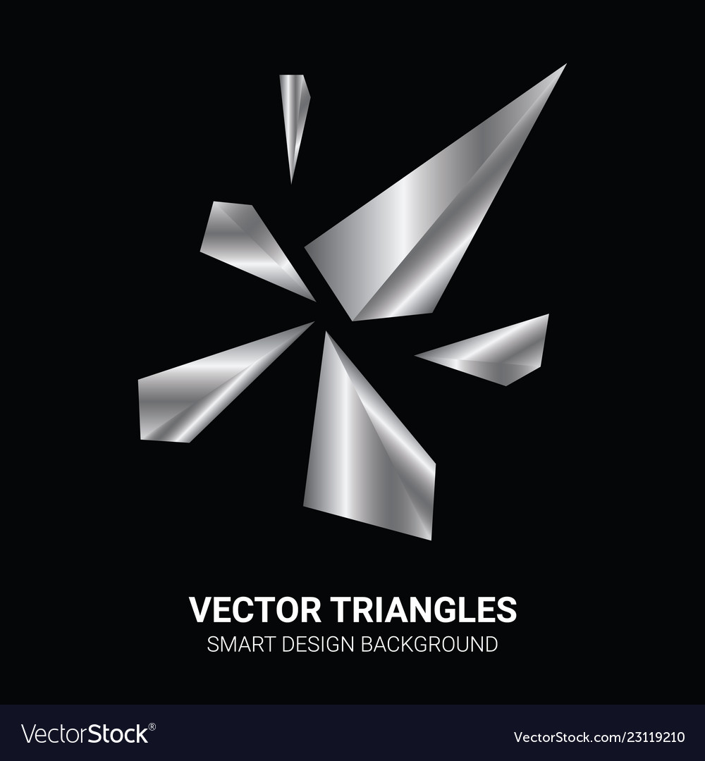Concept gray polygon dynamic modern style template vector image Concept gray polygon dynamic modern style template