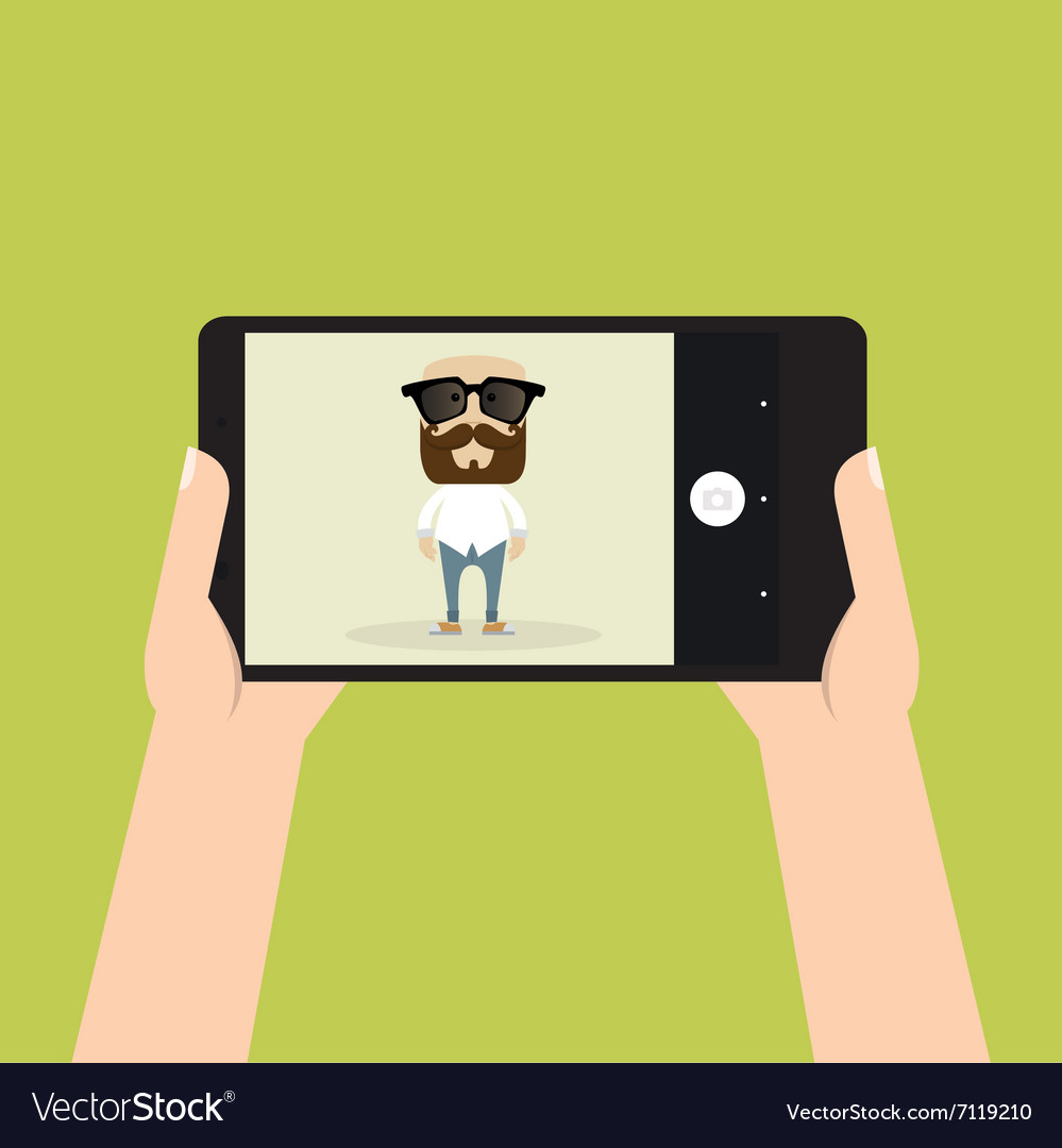 Cute selfie background Royalty Free Vector Image