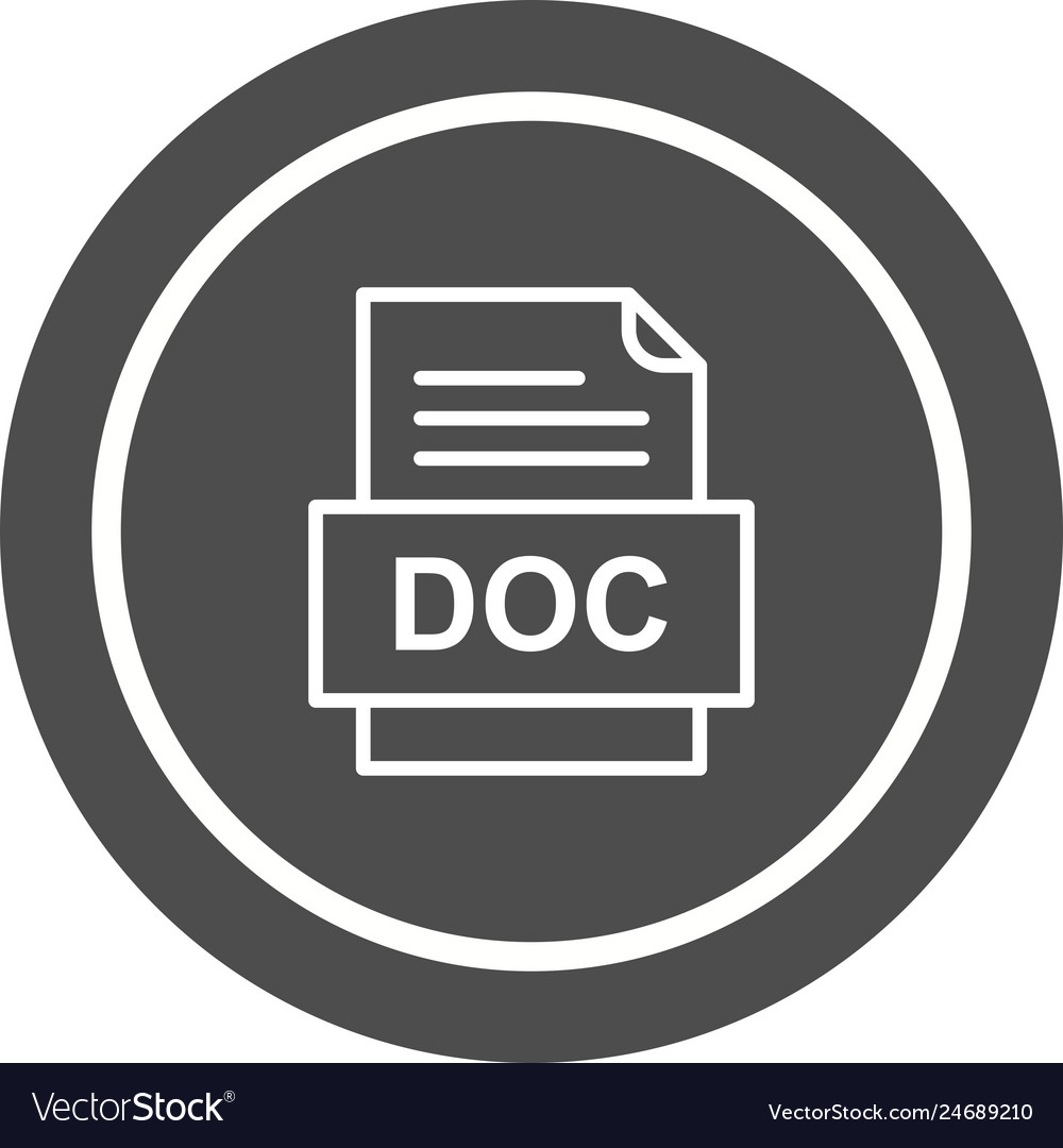 Doc file document icon