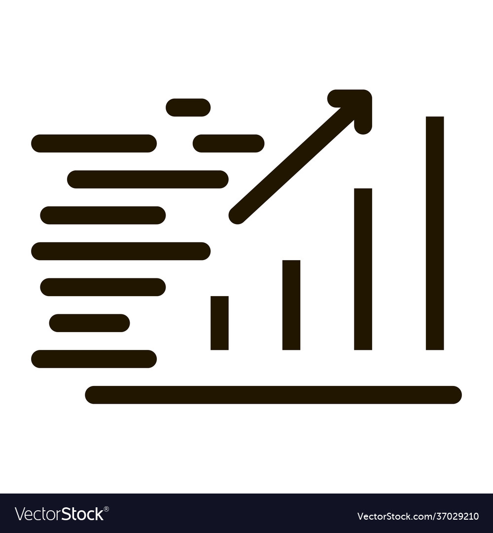 Schnell wachsen Grafik-Symbol-Glyphen