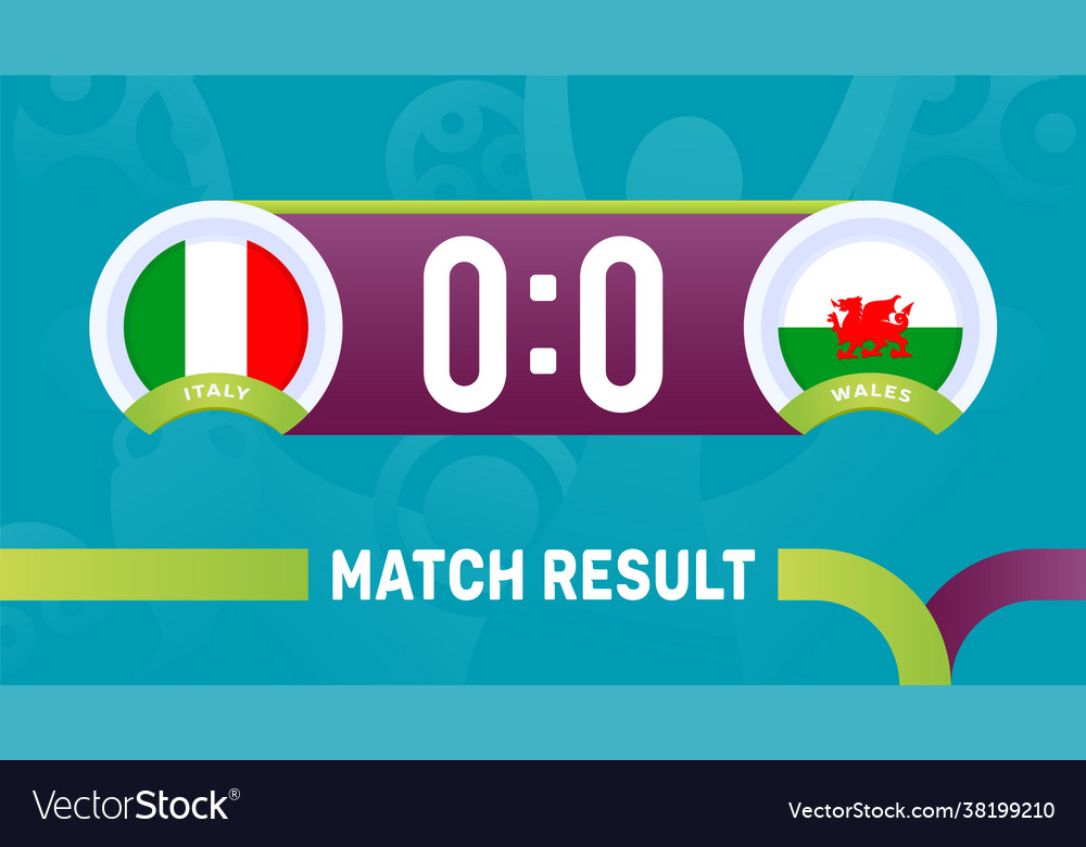 Italy vs wales match result european football