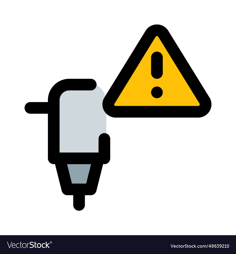 Machine for drilling with warning indicator