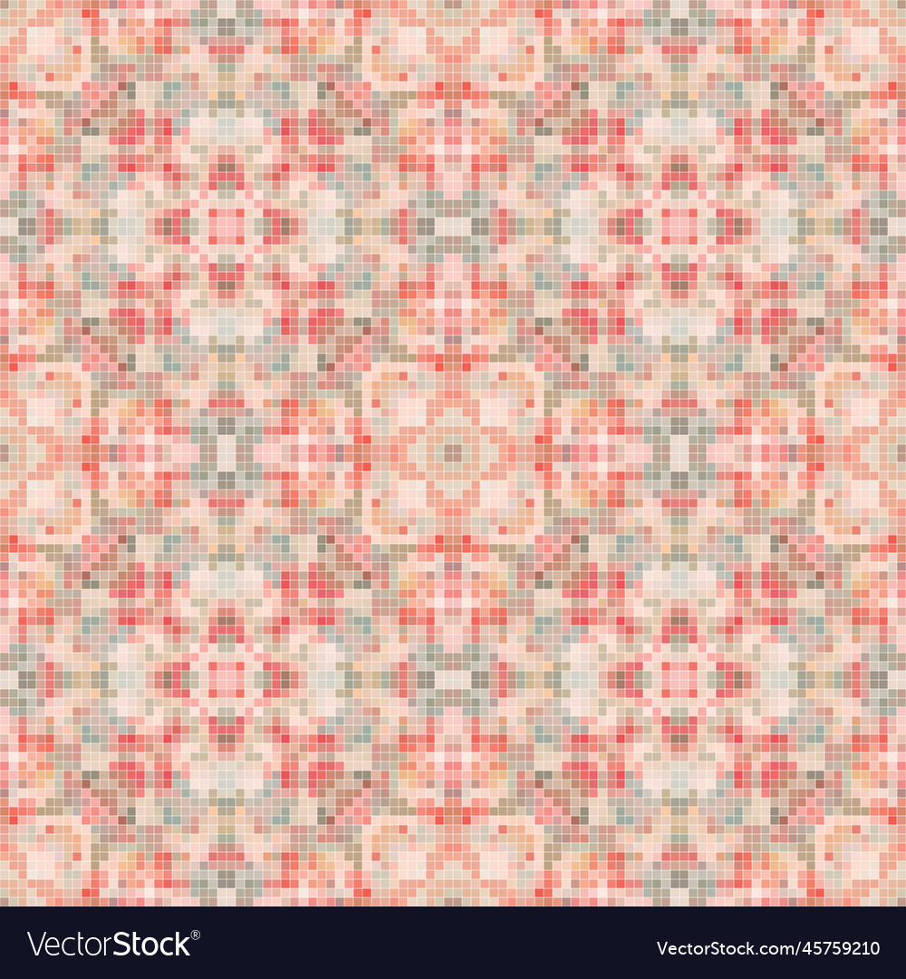 Pixel mosaic seamless pattern design repeat Vector Image Pixel mosaic seamless pattern design repeat