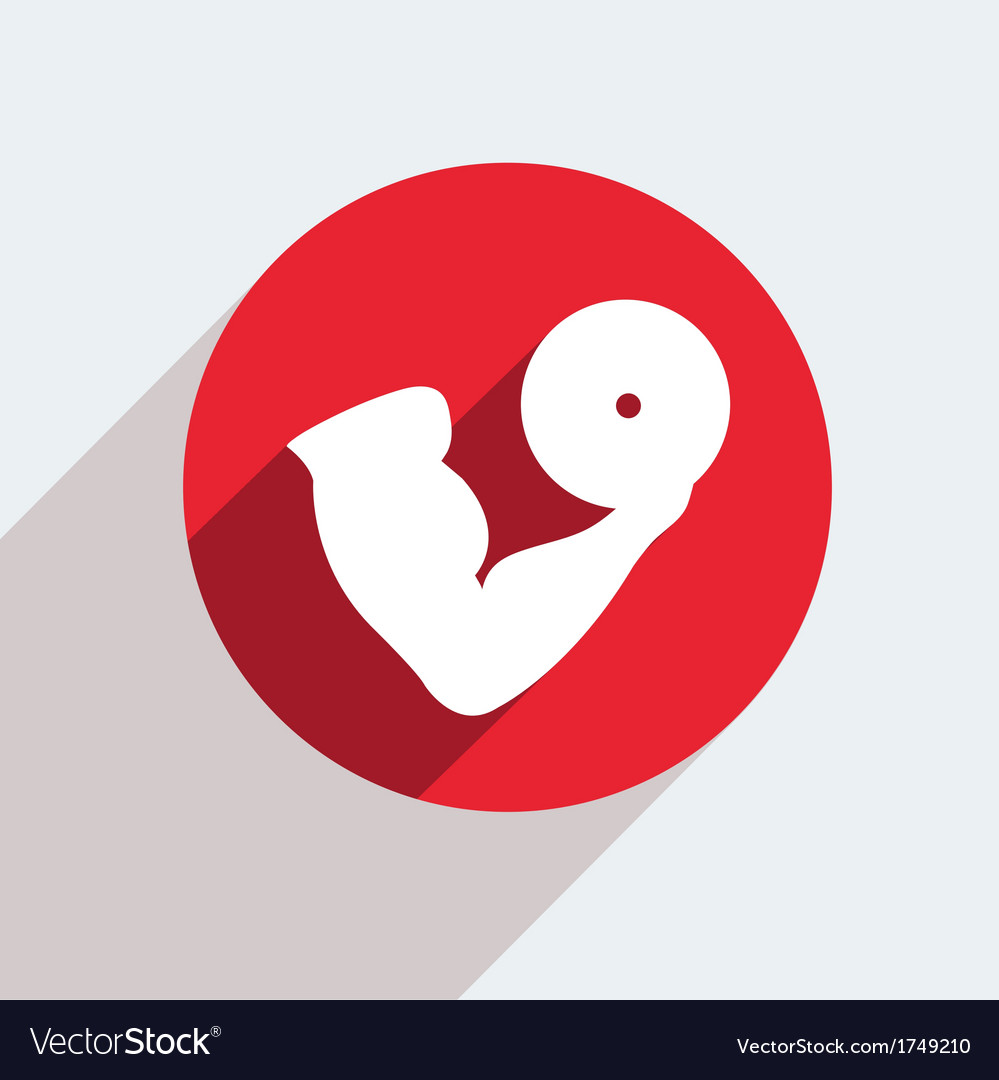 Red Muscle Icon - Strength & Fitness