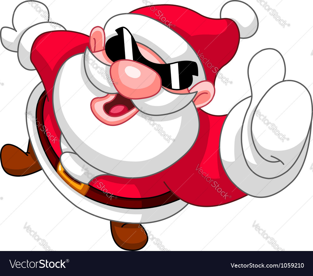 Thumb up santa Royalty Free Vector Image - VectorStock