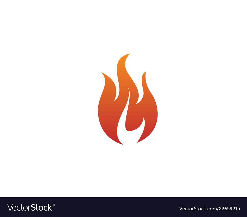 Fire icon logo Royalty Free Vector Image - VectorStock