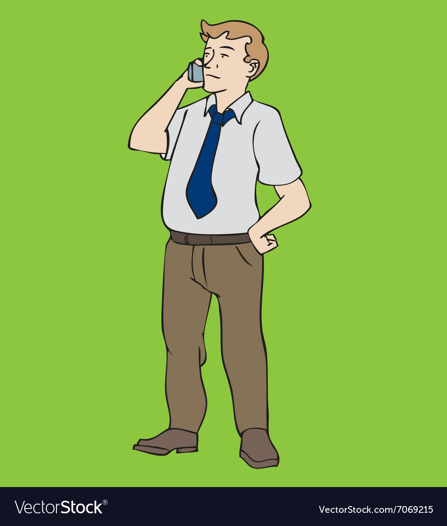 Man standing with phone