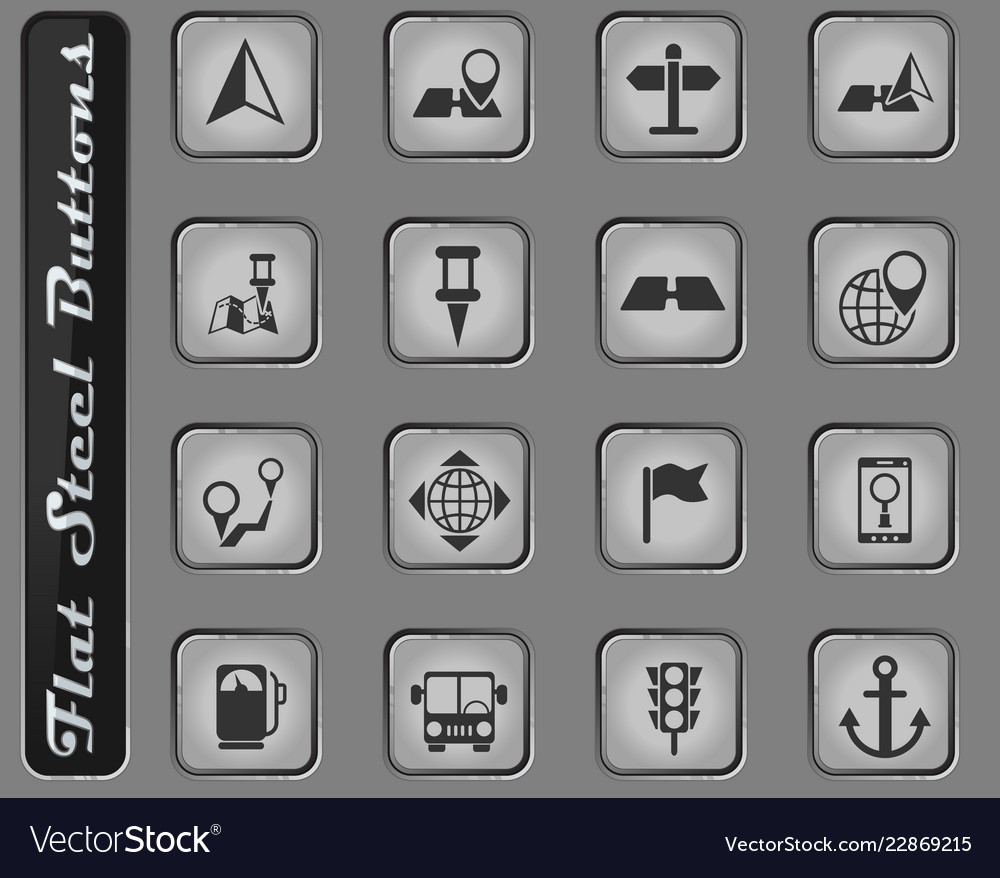 Navigation icon set