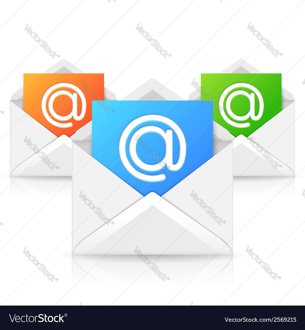 Opened envelope with colorful paper sheet