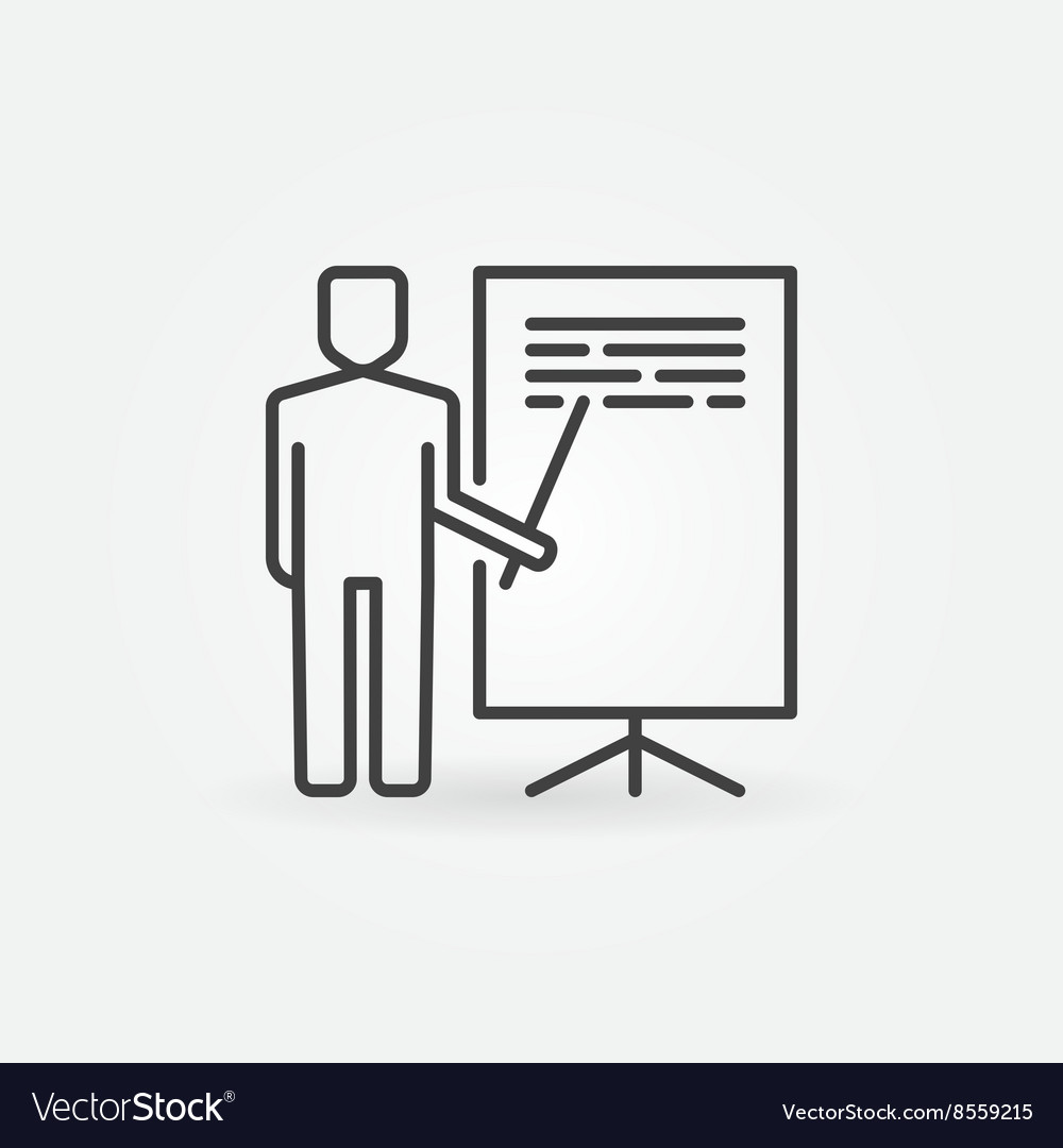Presentation linear icon