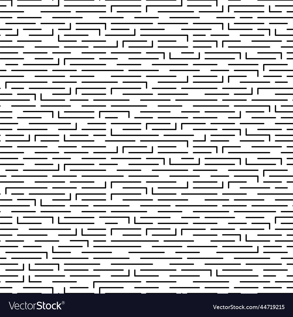 Simple seamless monochrome pattern of lines