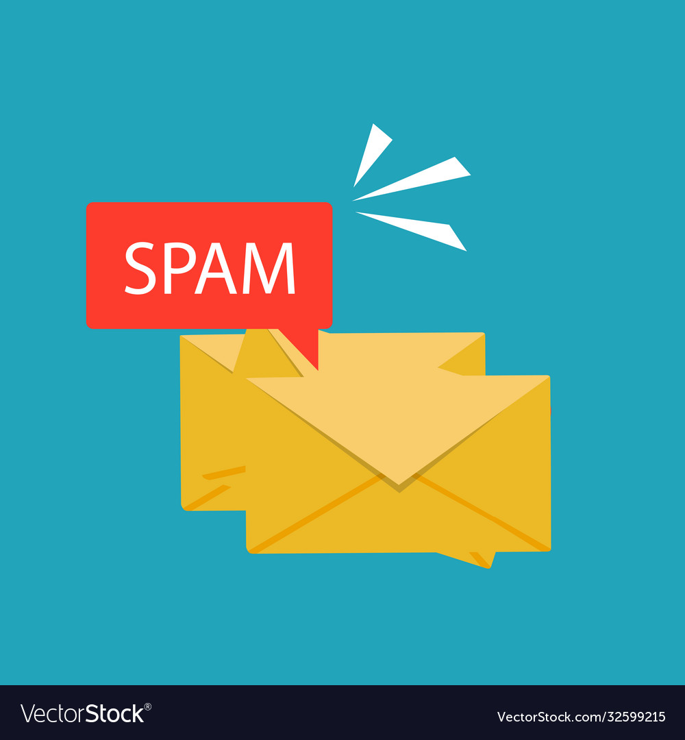 Spam data concept attention message