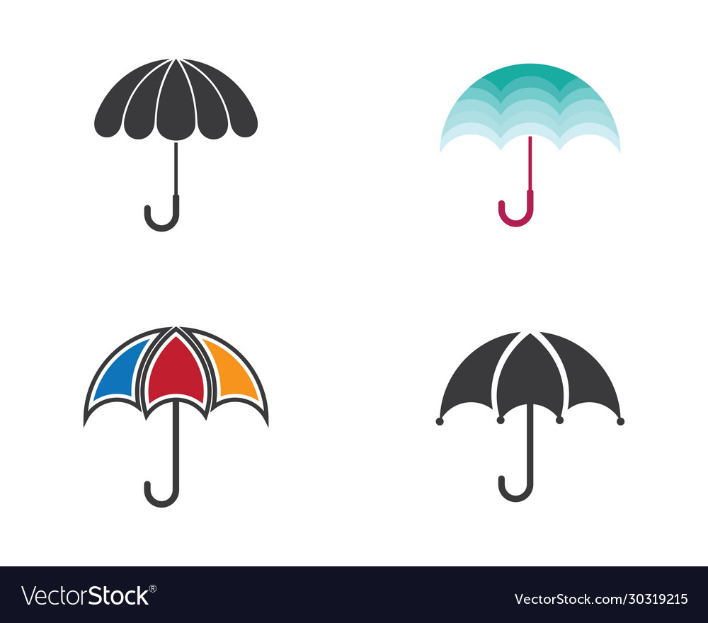 Umbrella symbol icon Royalty Free Vector Image