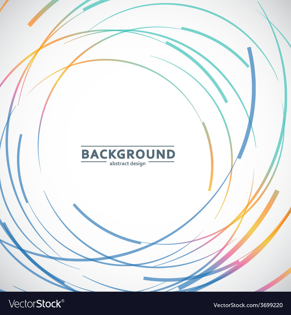 Abstract color line and circle background