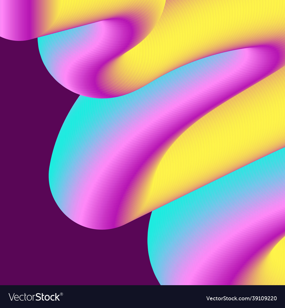 Abstract liquid gradient background in 3d vector image Abstract liquid gradient background in 3d