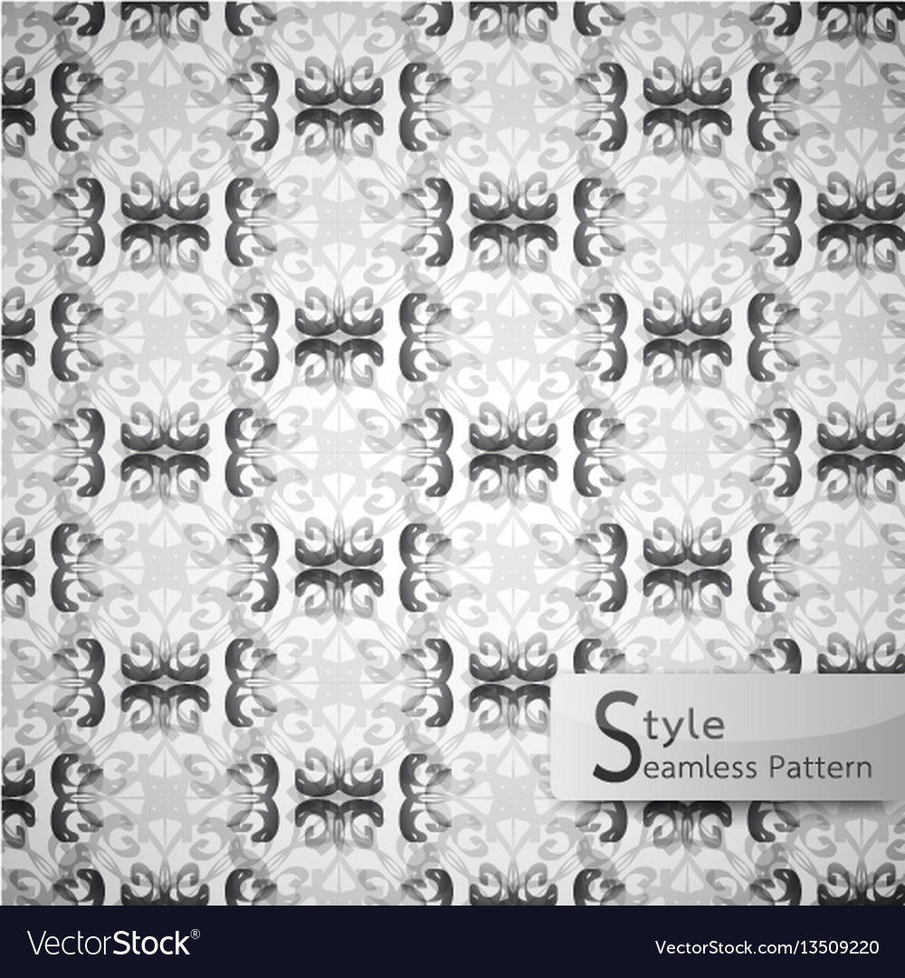 Abstract seamless pattern floral lattice row vector image Abstract seamless pattern floral lattice row