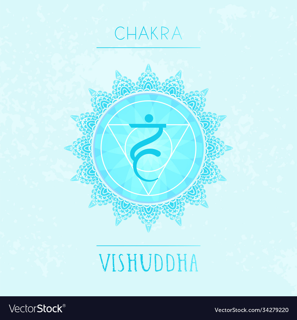 Chakra vishuddha Royalty Free Vector Image - VectorStock