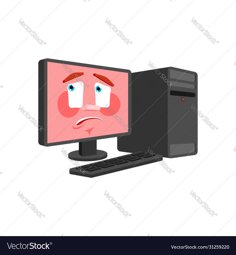 Computer oops emotion isolated pc confused data