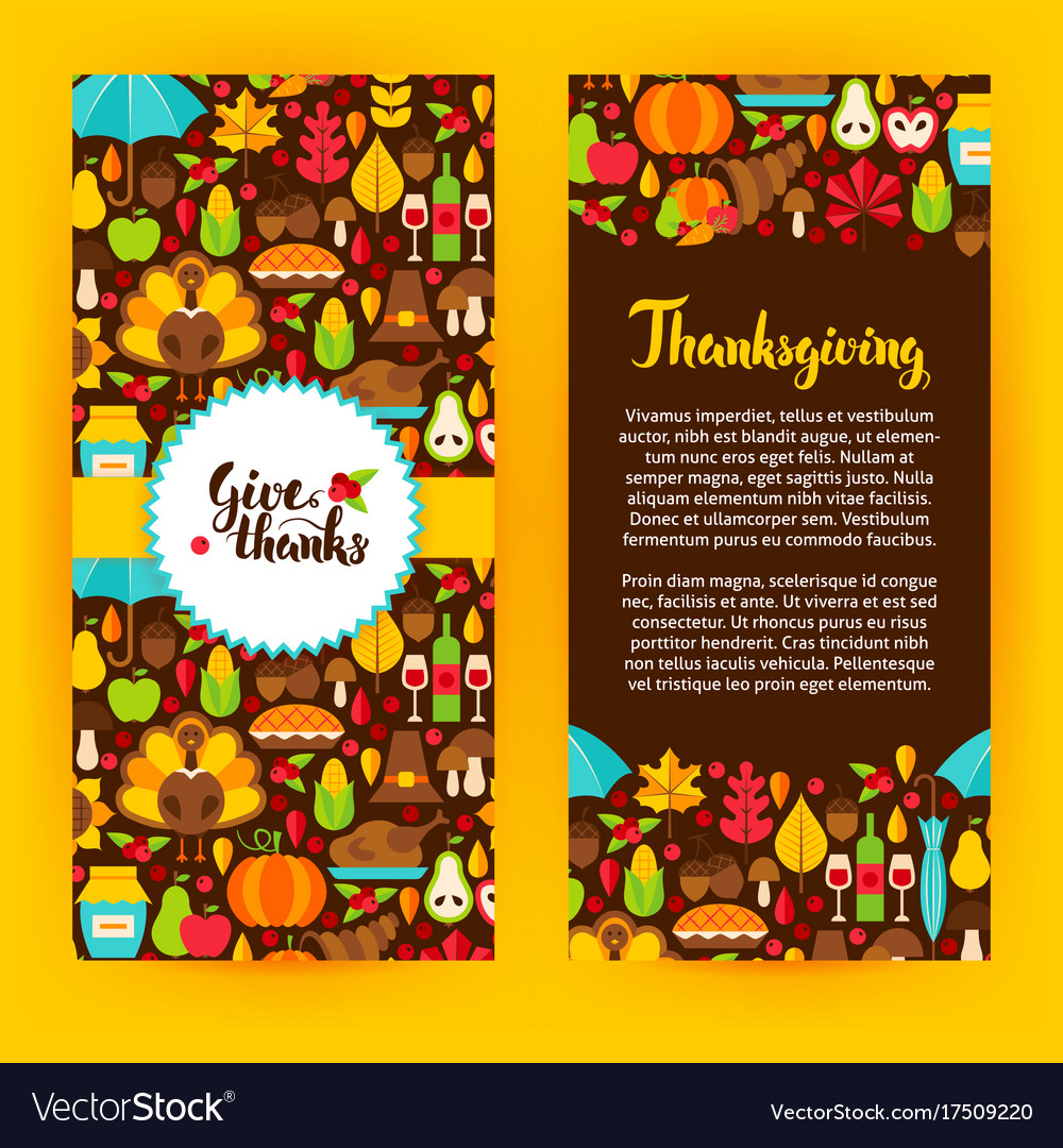 Flyer template thanksgiving Royalty Free Vector Image With Thanksgiving Flyer Template Free