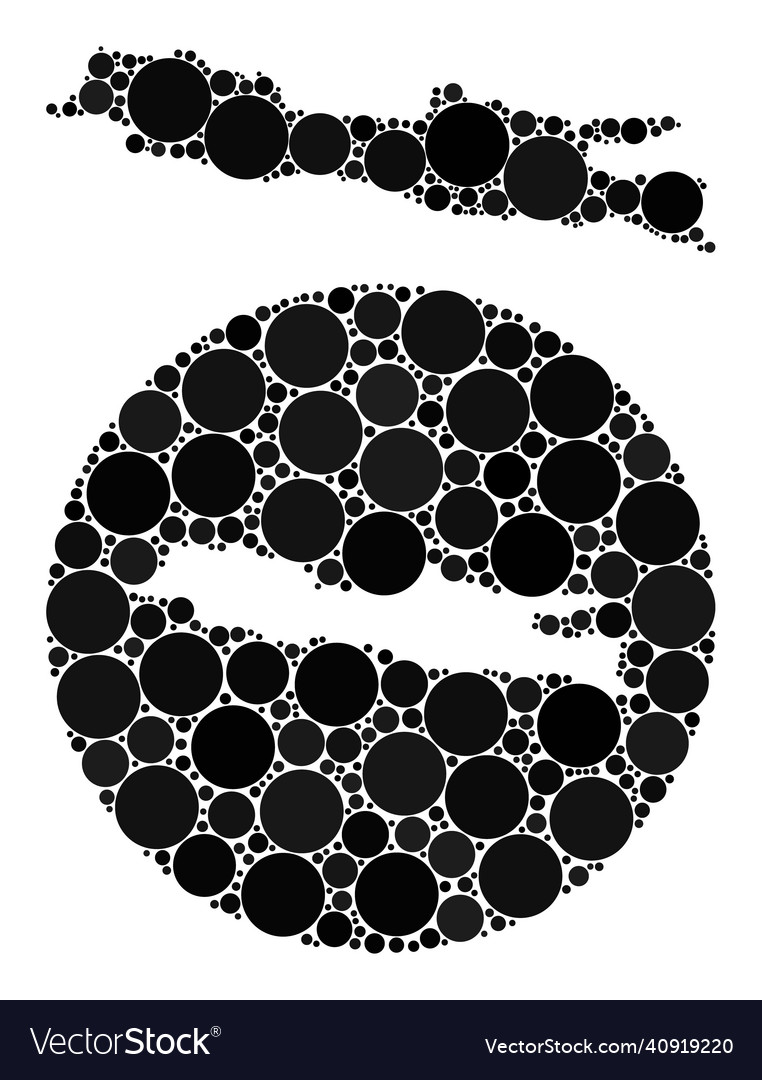 Inverted and usual mosaic java island map Vector Image Inverted and usual mosaic java island map