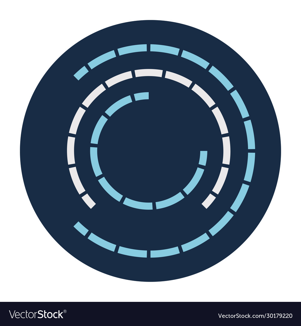 Lines loading circle block style icon