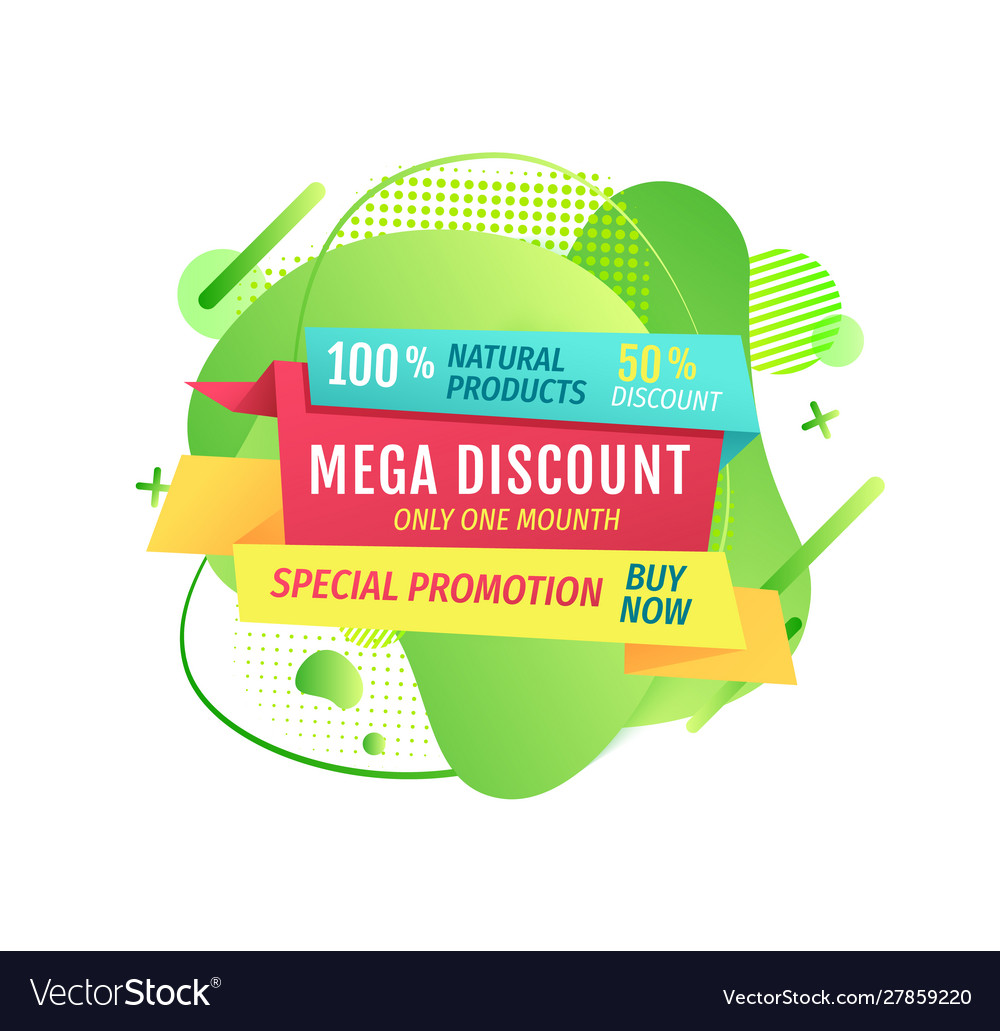 Mega discount and special promotion deal Vector Image