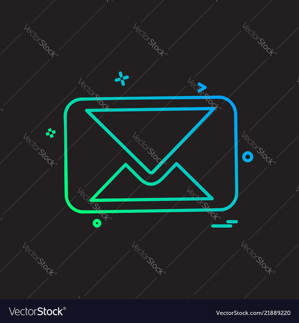 Message icon design vector image Message icon design