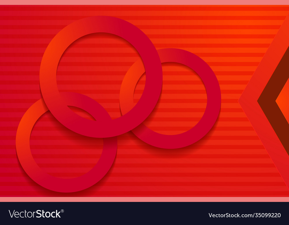 Modern red backgrounds 3d colorful overlap layers