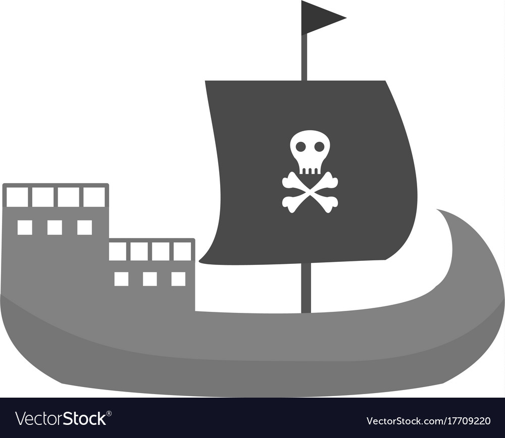 Pirate ship Royalty Free Vector Image - VectorStock