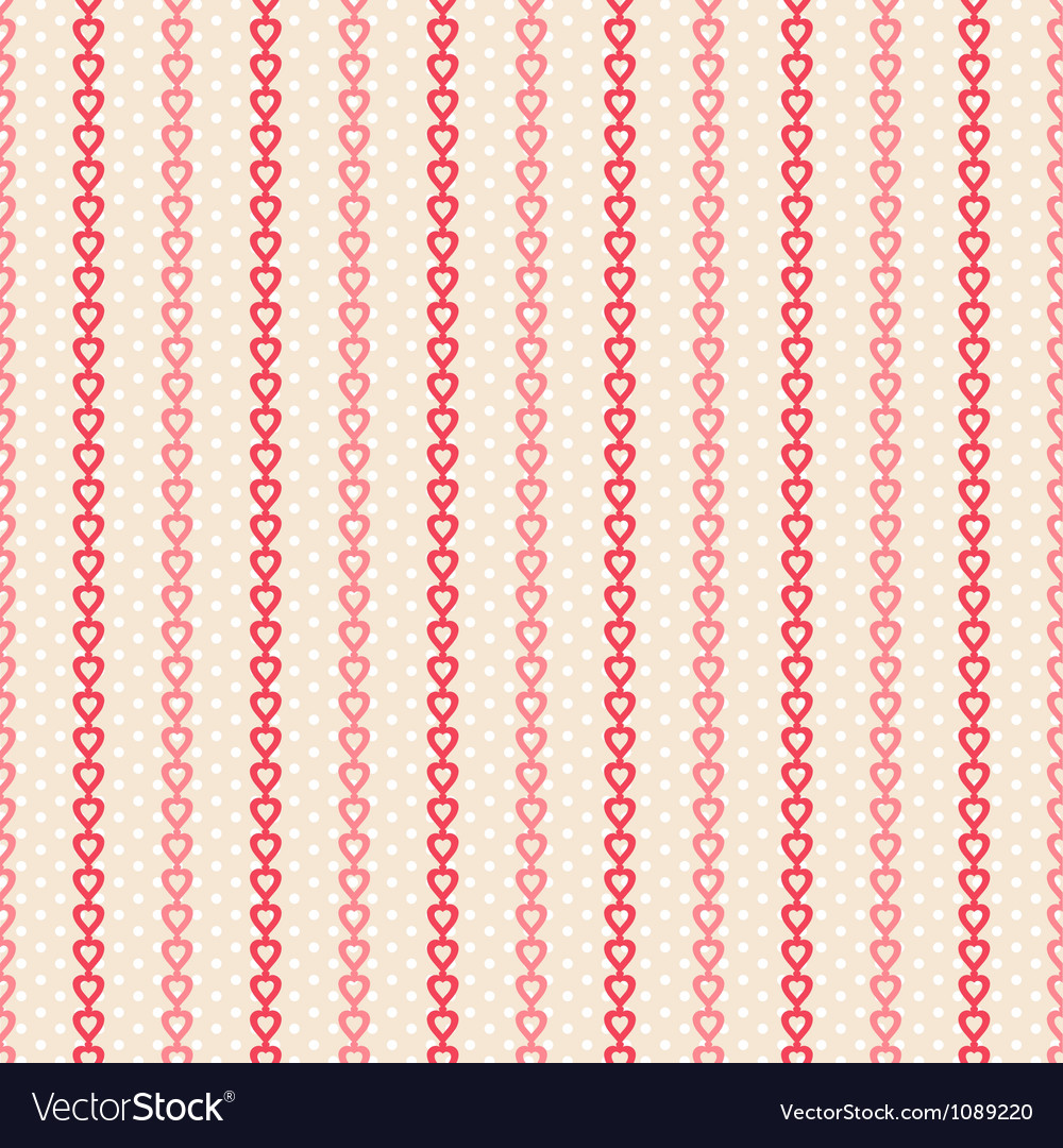 Retro Valentine's Day Heart Pattern