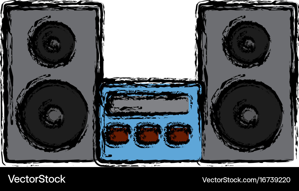 Stereo system icon Royalty Free Vector Image - VectorStock