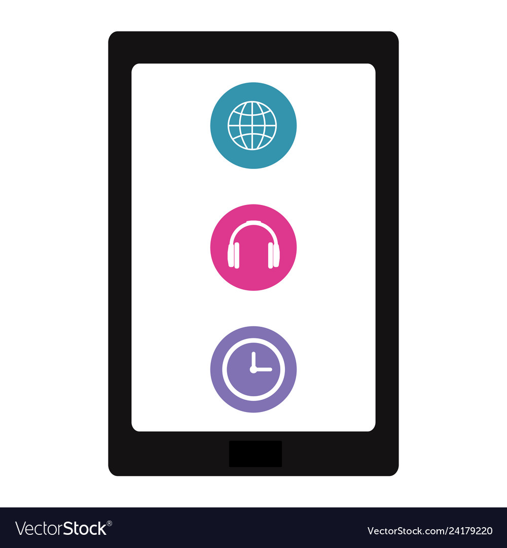 Tablet with applications menu