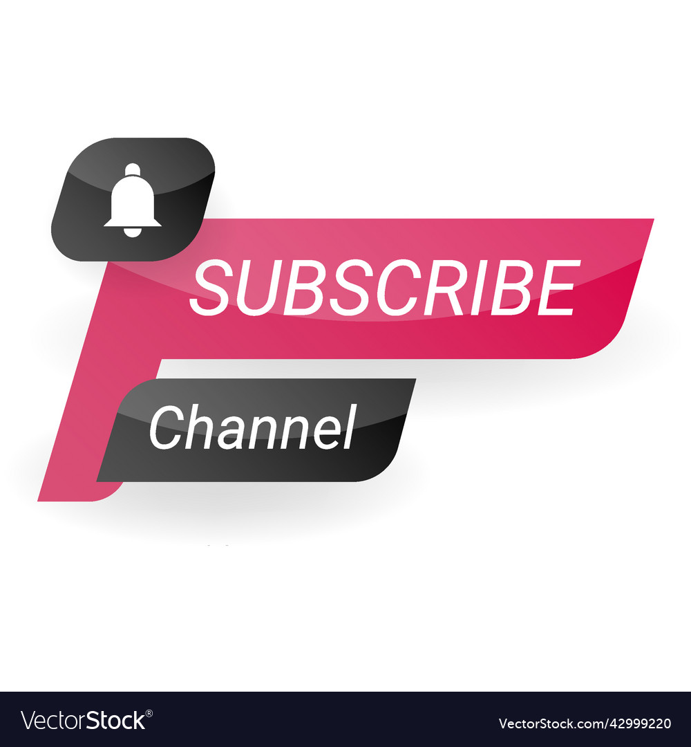Web banner subscribe channel lower third red