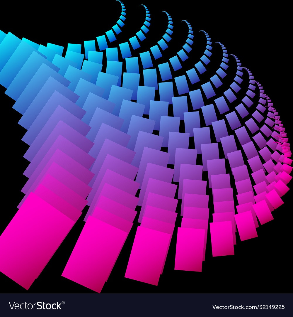 Abstract 3d background with dynamic objects