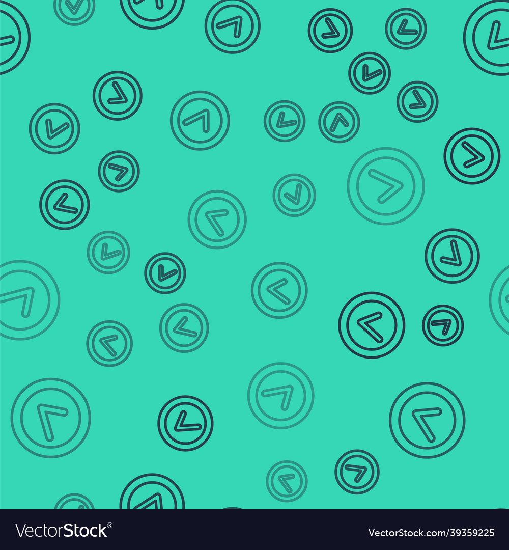 Black line check mark in round icon isolated