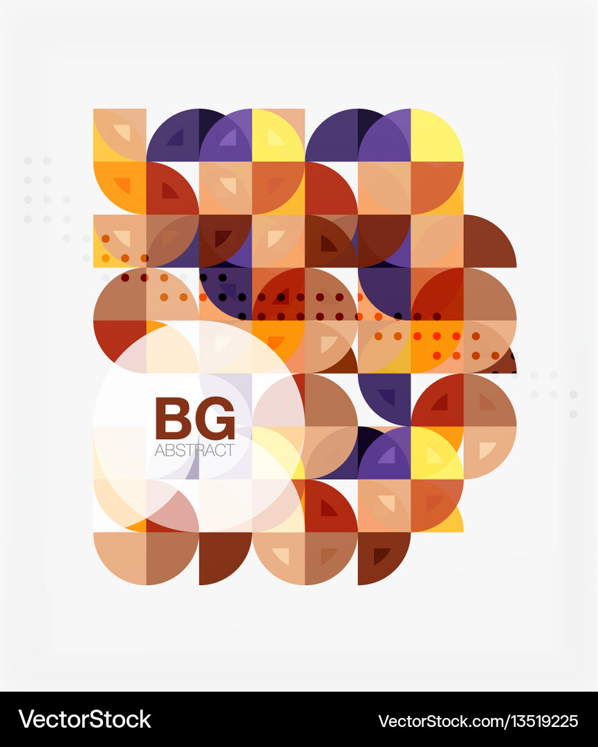 Circle concept composition on white Royalty Free Vector