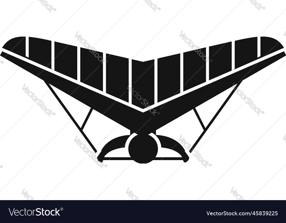 Gliding icon simple air hang Royalty Free Vector Image