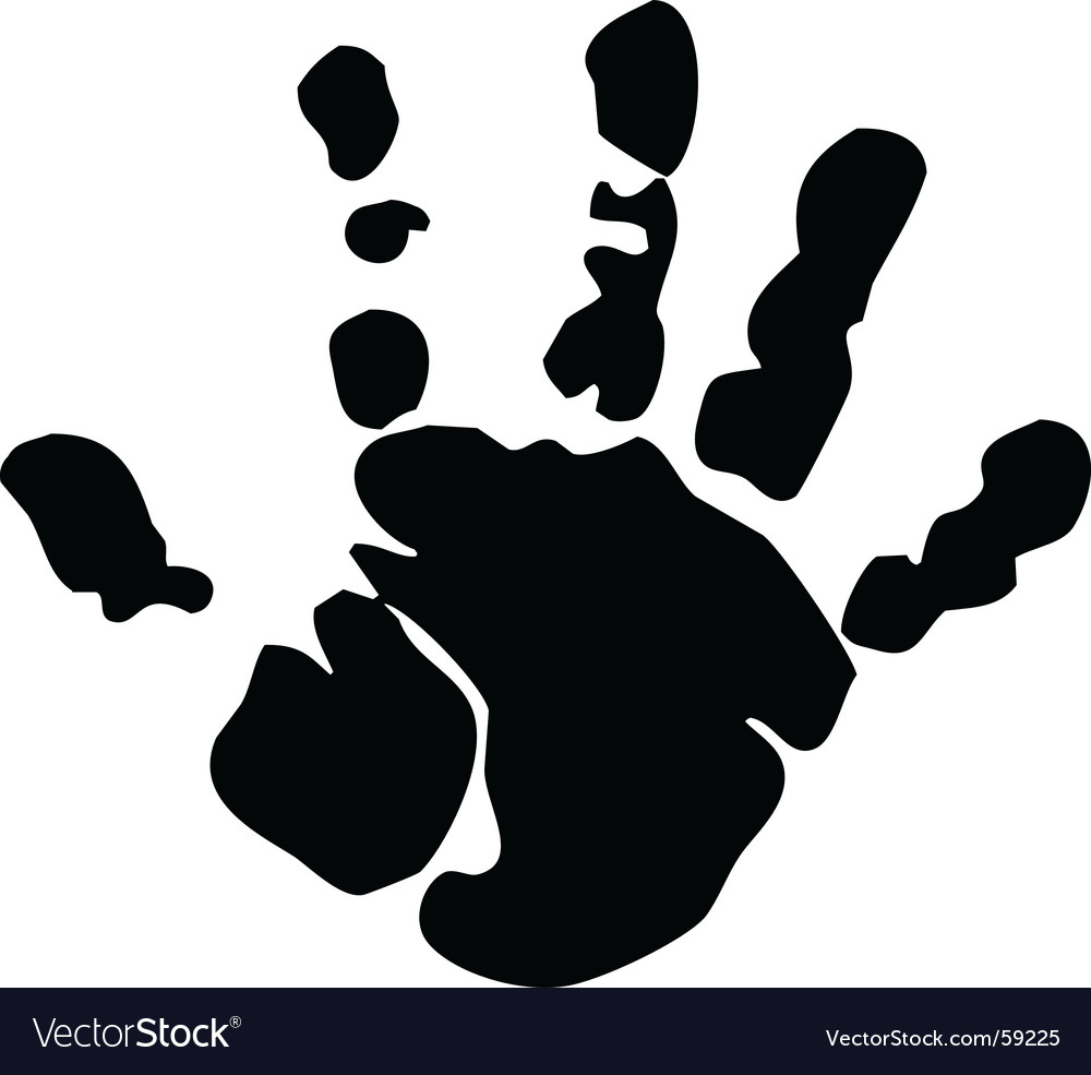 Download Hand print Royalty Free Vector Image - VectorStock