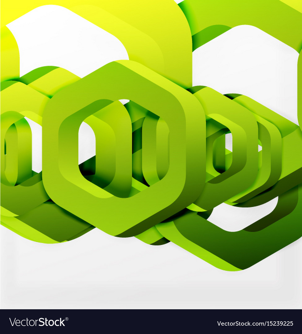 Overlapping hexagons design background
