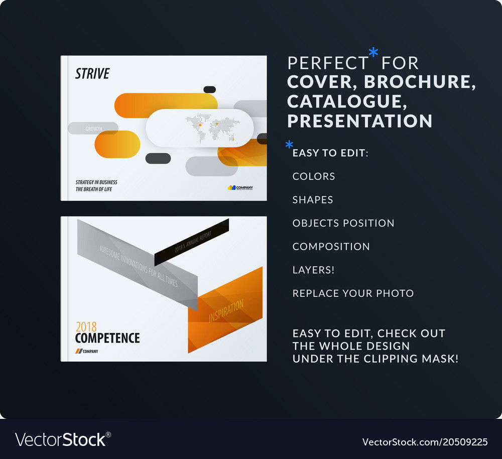Presentation abstract set of modern