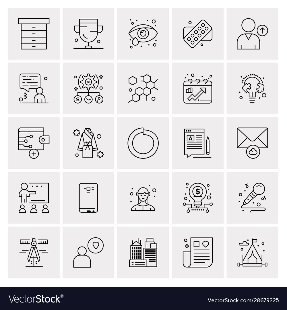 Set 25 universal business icons