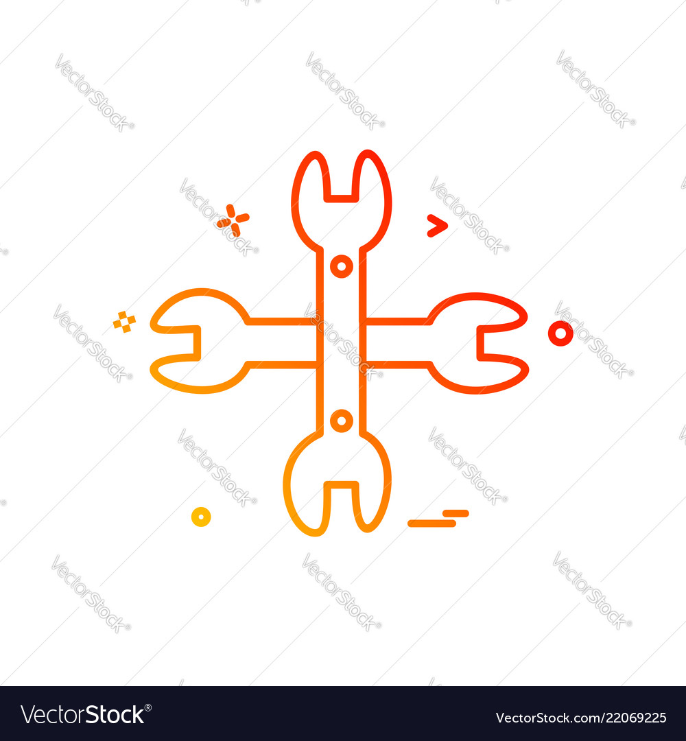Setting icon design vector image Setting icon design
