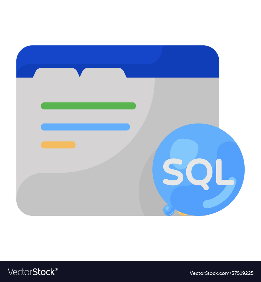 Sql Royalty Free Vector Image - VectorStock