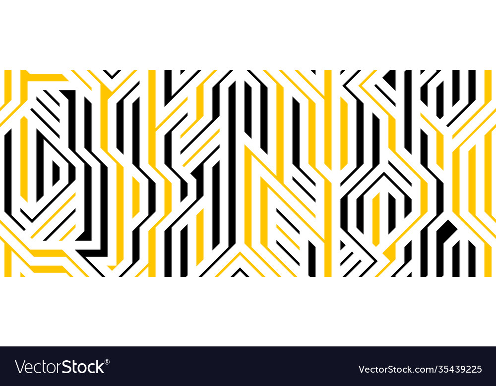 Tech-Stil nahtlose lineare Musterplatine Vector Image Tech-Stil nahtlose lineare Musterplatine