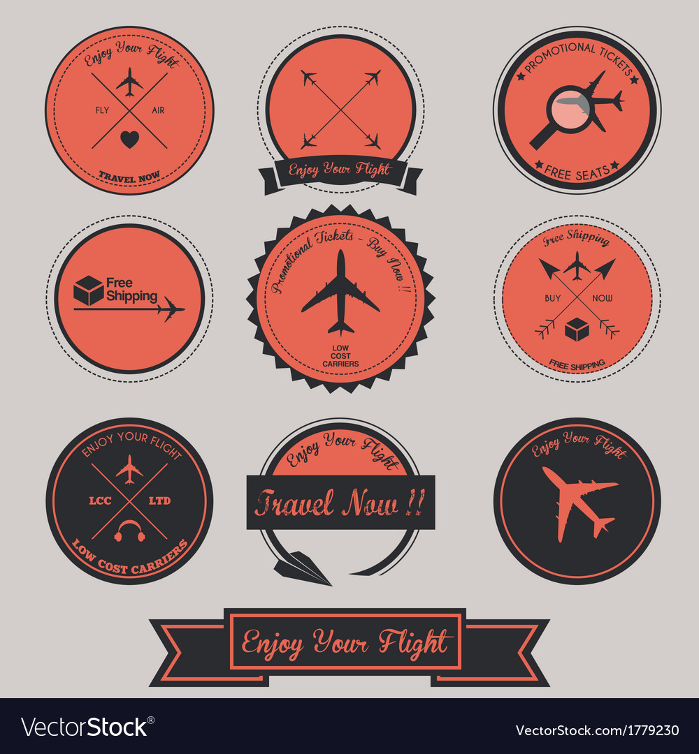 Airplane label design