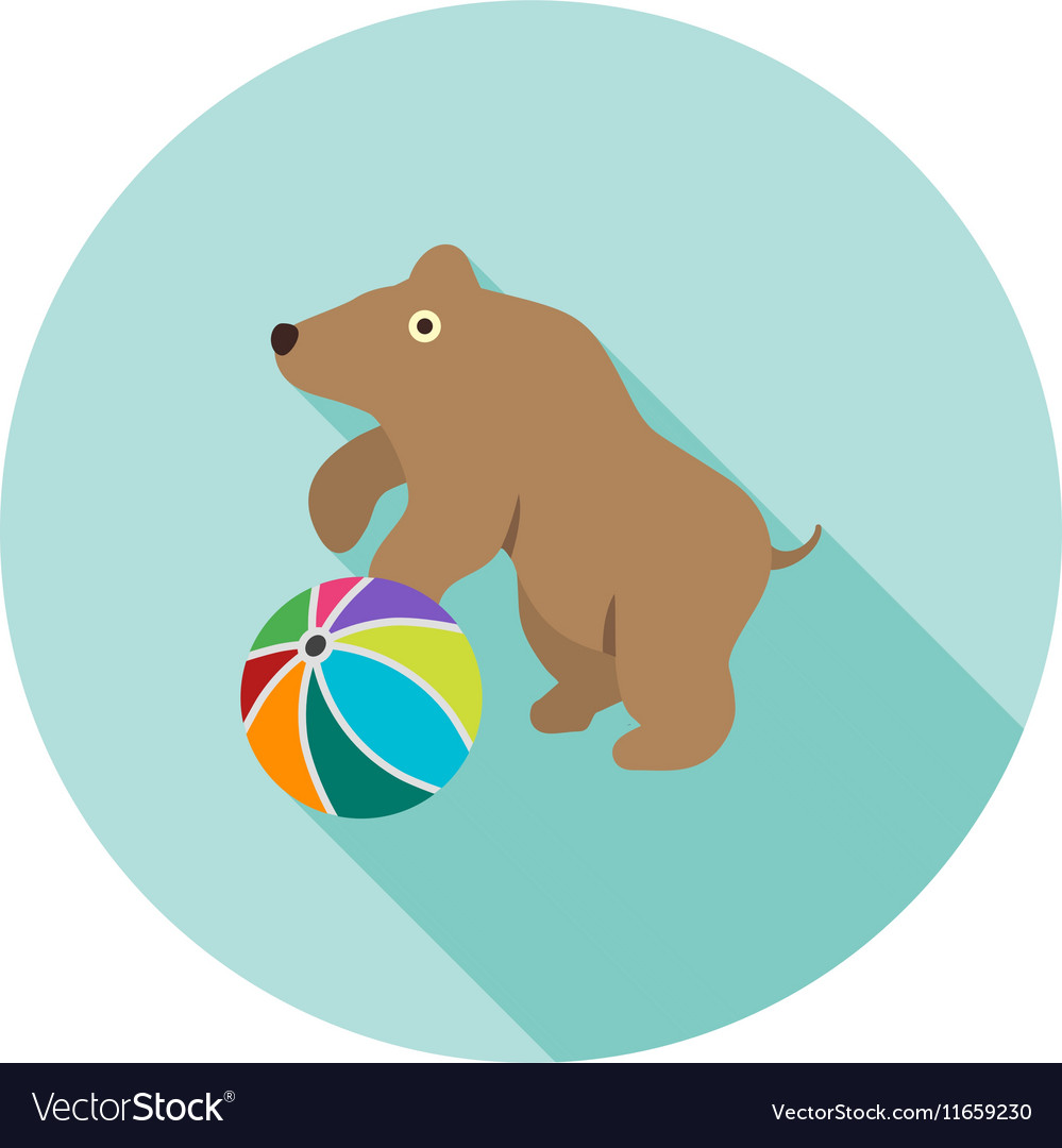 Bear performing Royalty Free Vector Image - VectorStock