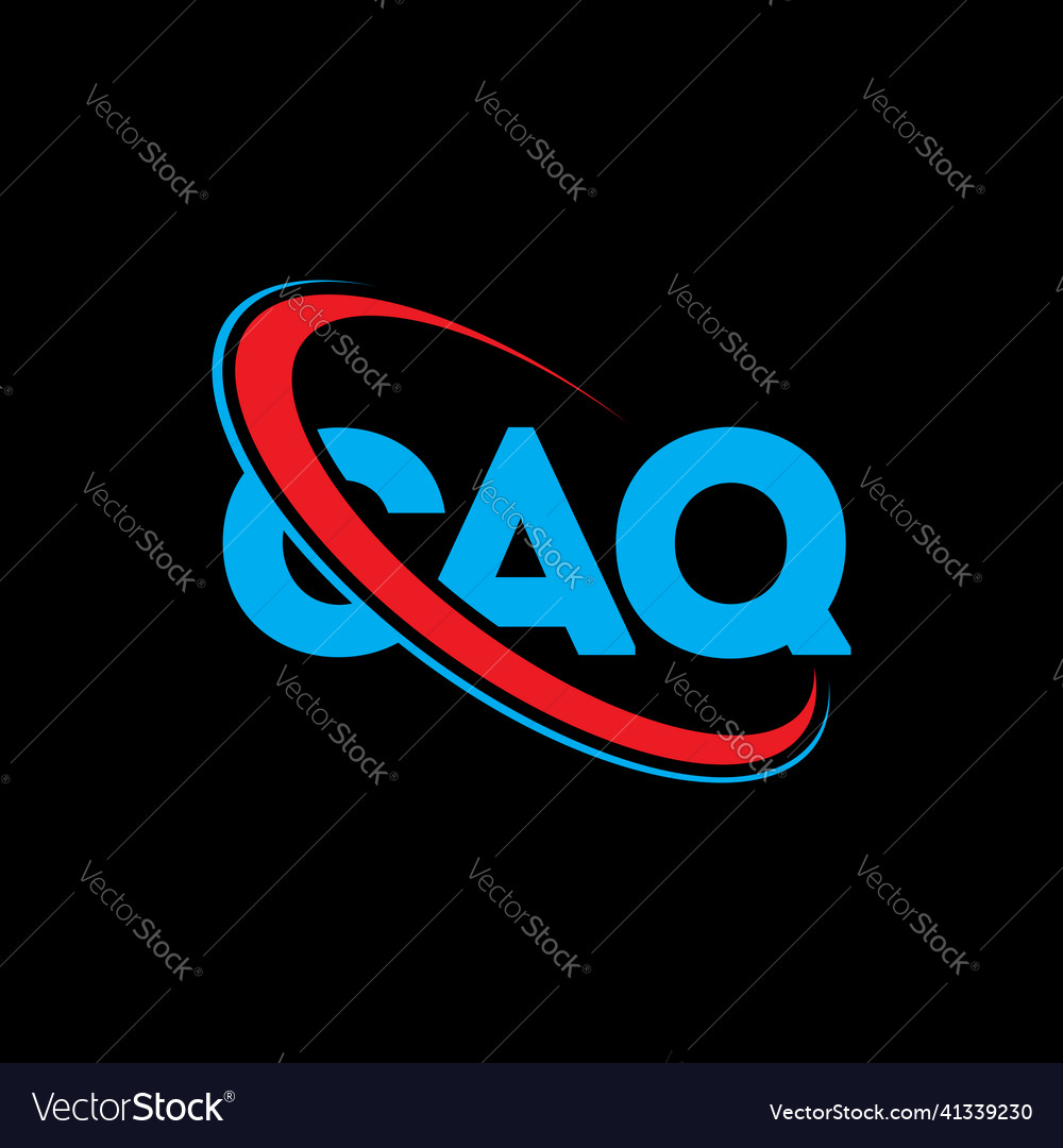 Caq logo letter design Royalty Free Vector Image