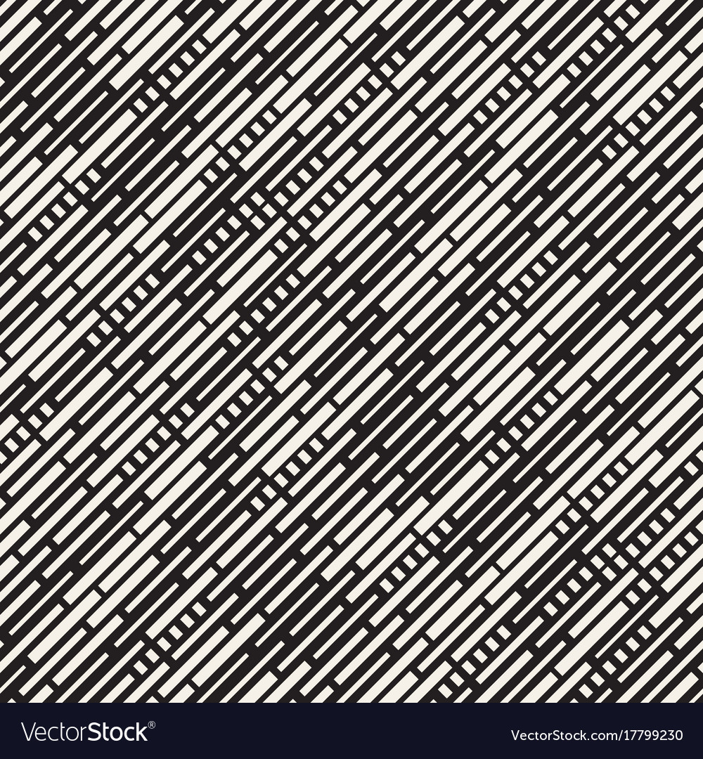 Irregular Monochrome Dash Pattern